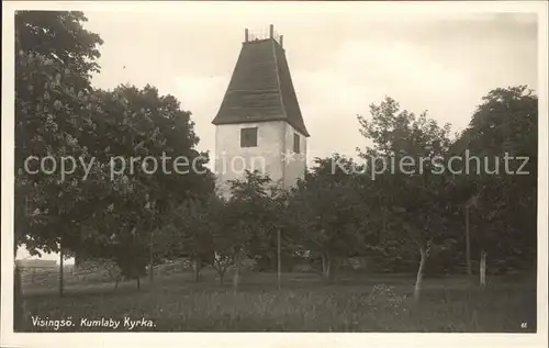 Visingsoe Kumlaby Kyrka Kirche Kat. Schweden