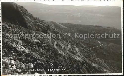Kotor Montenegro Serpentine Lovcen Gebirge / Montenegro /