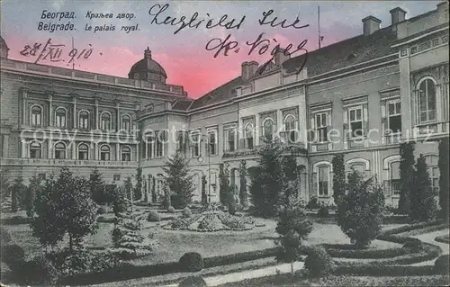 Beograd Belgrad Palais Royale Koenigliches Schloss Kat. Serbien