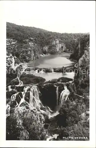 Plitvicka Jezera Panorama Seen Wasserfall Nationalpark Kat. Kroatien