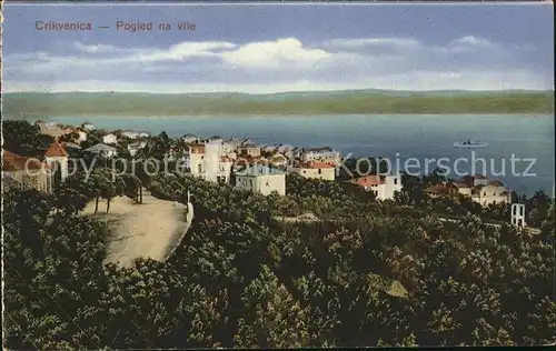 Crikvenica Kroatien Pogled na vile Villas / Kroatien /