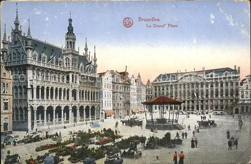 Bruxelles Bruessel La Grand Place Kat. 