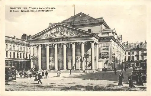 Bruxelles Bruessel Theatre de la Monnaie Koenigliches Muenzentheater Architekt Damesne Kat. 