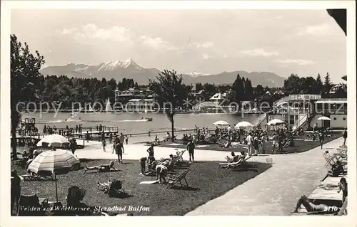 Velden Woerthersee Strandbad Bulfon Alpenblick /  /