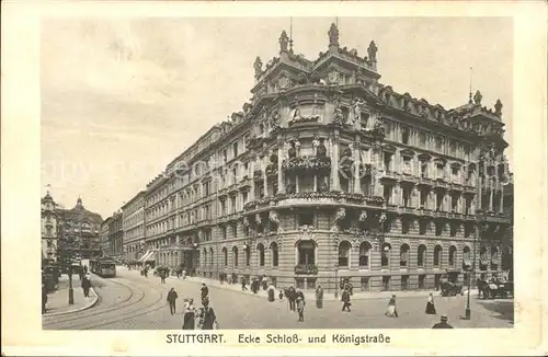 Stuttgart Eck Schloss Koenigstrasse Kat. Stuttgart