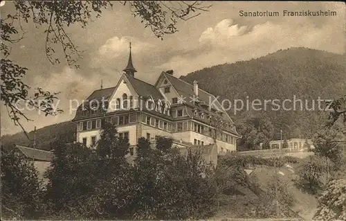 Zug ZG Sanatorium Franziskusheim Kat. Zug