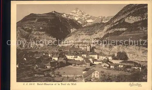 Saint Maurice VS Dent du Midi Kat. Sankt Moritz Wallis