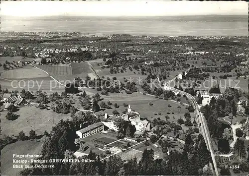 St Gallen SG Fliegeraufnahme Kurhaus Oberwaid Bodenseeblick Kat. St Gallen