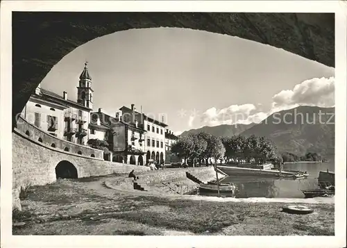 Ascona TI Boote Kirche / Ascona /Bz. Locarno