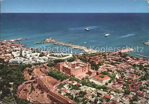 Rhodos Rhodes aegaeis Teilansicht Hafen Dampfer Kat. 