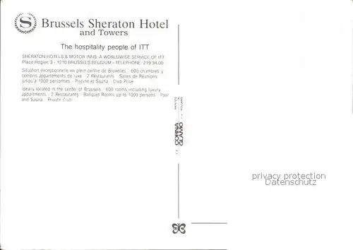 Brussels Sheraton Hotel and Towers