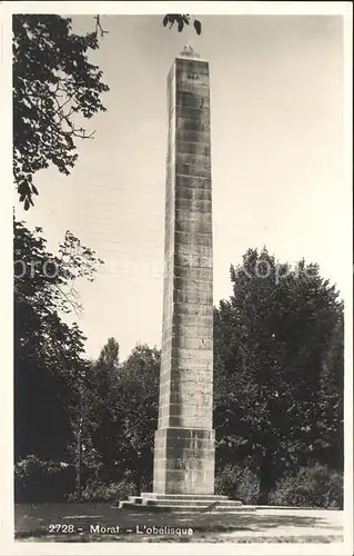 Morat Murten Obelisque Kat. Murten