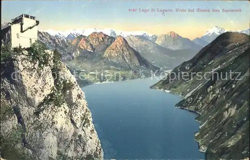 Lago di Lugano Vista dal Monte San Salvatore Kat. Italien