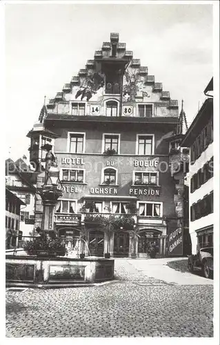 Zug ZG Hotel Ochsen Brunnen Kat. Zug