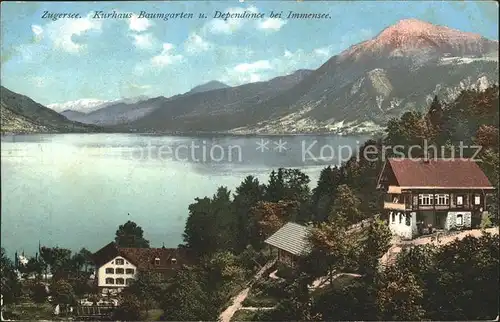 Zugersee Kurhaus Baumgarten und Dependance bei Immensee