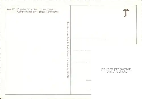 Truns GR Kapelle St Katharina im Somvixertal / Trun /Bz. Surselva