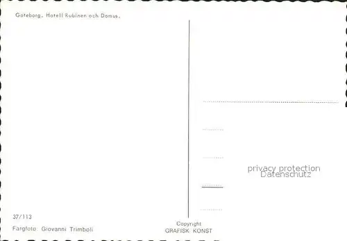 Goeteborg Hotel Rubinen och Domus Kat. 
