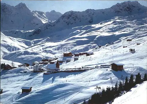 Arosa GR Bergkirchlli Skigebiet Kat. Arosa
