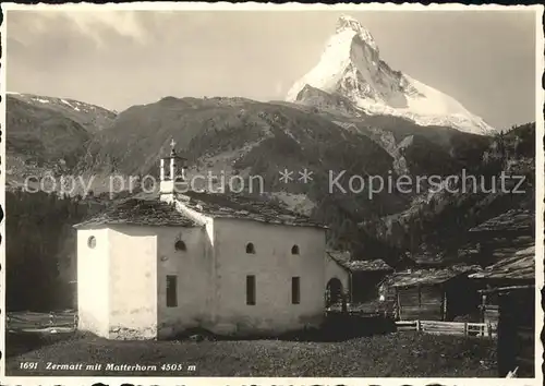 Zermatt VS Matterhorn Kapelle Kat. Zermatt