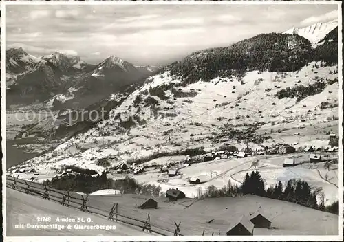 Amden SG Durchschlaege Glarnerbergen Kat. Amden