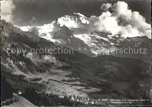 Wengen BE mit Jungfrau Kat. Wengen