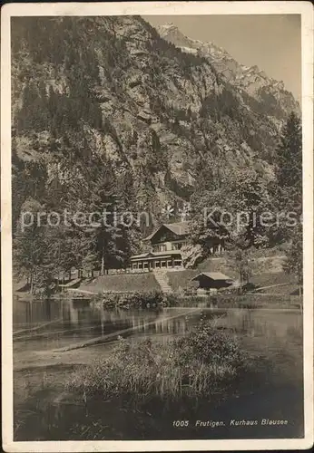 Frutigen BE Kurhaus Blausee Kat. Frutigen