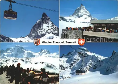 Zermatt VS Seilbahn Restaurant Glacier Theodul Klein Matterhorn Kat. Zermatt