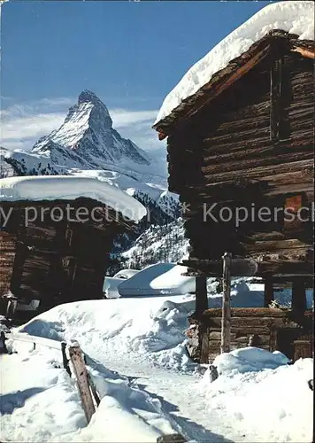 Zermatt VS Winkelmatten und Matterhorn Kat. Zermatt