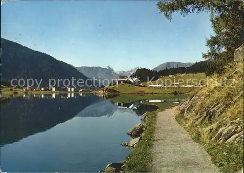 Davos Platz GR See Blick Tinzenhorn / Davos /Bz. Praettigau-Davos