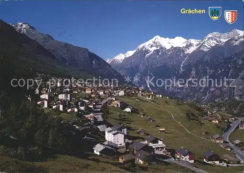 Graechen VS Matterhorn Weisshorn Brunegghorn Bishorn Barrhoerner Kat. Graechen