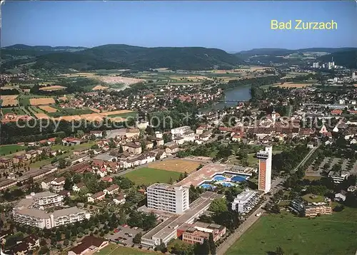 Bad Zurzach Fliegeraufnahme Thermalbad Rhein / Zurzach /Bz. Zurzach