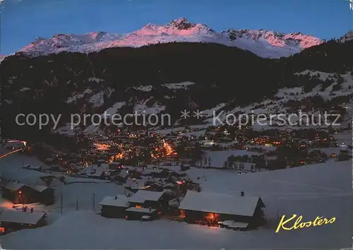 Klosters GR mit Madrisahorn Kat. Klosters