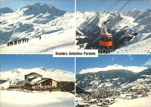 Klosters GR Seilbahn Skigebiet Gotschna Parsee Kat. Klosters