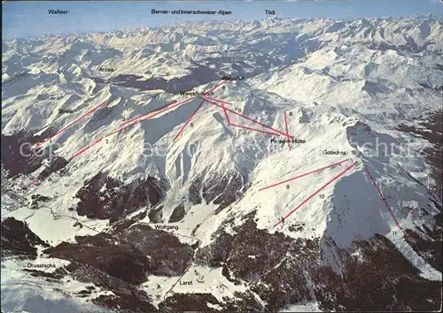Klosters GR Davos Skigebiet Bahnen Kat. Klosters