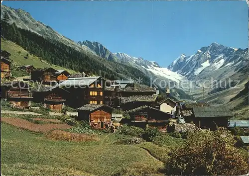 Weissenried mit Loetschenluecke und Schinhorn Kat. Blatten VS