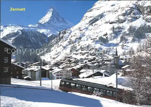 Zermatt VS mit Gornergratbahn und Matterhorn Kat. Zermatt
