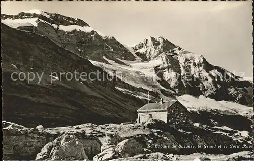 Valais Wallis Kanton Cabane de Suzanfe le Grand et le Petit Ruan Kat. Sion