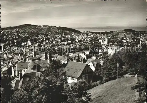 St Gallen SG Stadtblick mit Bodensee  Kat. St Gallen