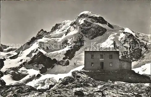 Zermatt VS Gandegghuette mit Breithorn Kat. Zermatt