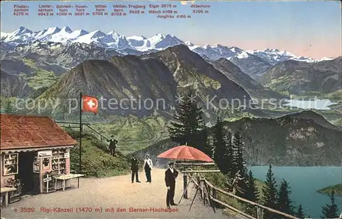 Rigi Kaenzeli mit den Berner Hochalpen / Rigi Kaenzeli /Bz. Schwyz