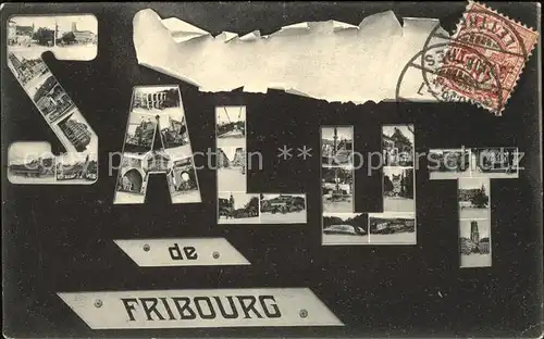 Fribourg FR Detail Ansichten Kat. Fribourg FR