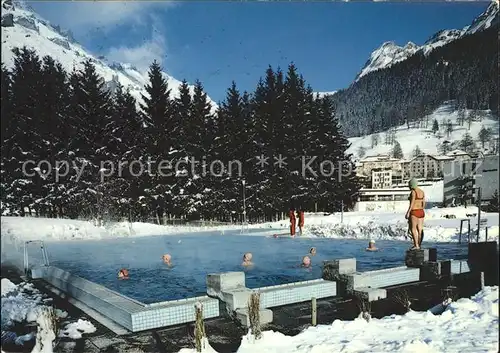 Leukerbad Thermal Schwimmbad Kat. Loeche les Bains