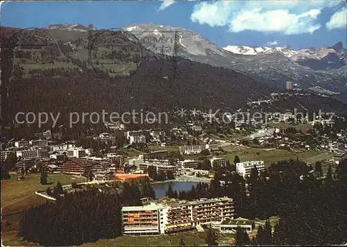 Crans sur Sierre Au premier plan Hotel du Golf Kat. Crans Montana