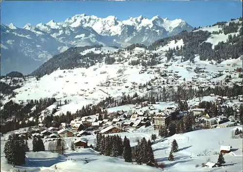 Villars Chesieres Panorama Alpes valaissannes de de Savoie / Villars /Rg. Les Mosses