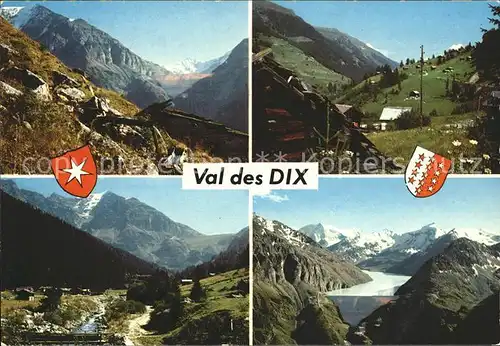 Val des Dix Le barrage de la Grande dixence Val des Dix et Prolong Mt Blanc de Chellon /  /