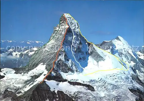 Zermatt VS Matterhorn Kletterrouten Kat. Zermatt