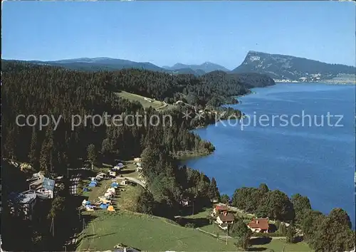 Waadtland Vaud Camping du Rocheray Lac de Joux et Dent Vaulion Kat. Lausanne