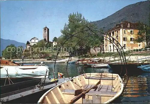 Locarno TI Rivapiana Il porto dei pescatori / Locarno /Bz. Locarno