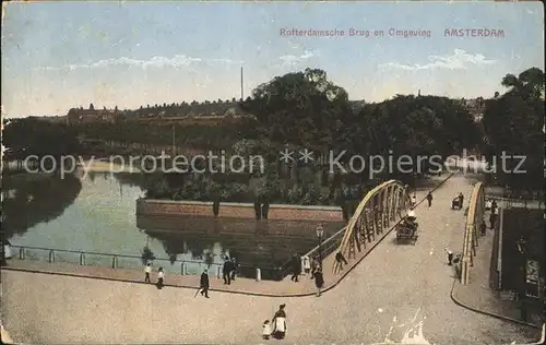 Amsterdam Niederlande Rotterdamsche Brug en omgeving Kat. Amsterdam