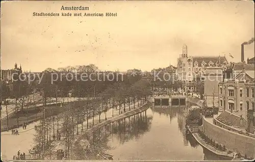 Amsterdam Niederlande Stadhonders kade American Hotel Kat. Amsterdam